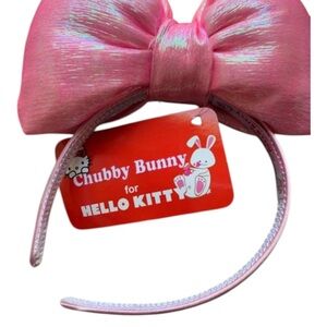 Hello Kitty Pink Shimmer Bow Headband